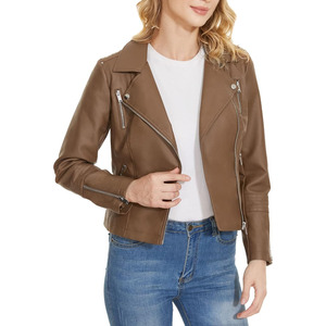 Veste en cuir pour femme de haute qualité professionnelle, respirante, légère, prix de gros pour veste en cuir pour femme - Product Image 3