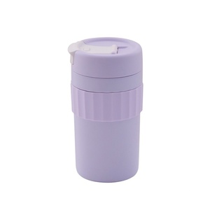 แก้วน้ำเก็บความร้อนสุญญากาศสองชั้น สแตนเลส ปราศจากสาร BPA ป้องกันการรั่วซึม ขนาด 480 มล./300 มล. เก็บอุณหภูมิได้นาน 6-12 ชั่วโมง - Product Image 3