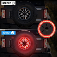 Rote LED-Ersatzreifenleuchte für Ford Bronco ab 2021 Vorder- und Seitenbeleuchtung Plug-and-Play Außenzubehör