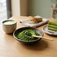 Poudre de Matcha de Qualité Cérémonielle en Gros pour Marque Privée – Sac en Vrac |   pour la pâtisserie et la crème glacée |   Certifié USDA EU Kosher Halal |   Étain