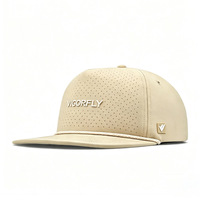 Casquette de baseball personnalisée à 5 panneaux, souple, imperméable, à visière plate, avec logo imprimé au laser, commande OEM pour petits lots, idéale pour le sport et les loisirs
