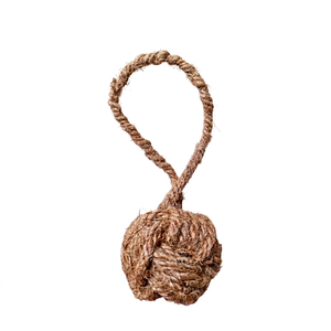 Juguetes y Pelotas de Cuerda de Cáñamo Natural para Perros (Estampado Animal) - Uso en Exteriores, Tamaños S/M/L, Empaquetado en Cartón, Hecho en Vietnam - Product Image 1