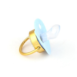 Chupete de silicona de grado alimenticio para bebé, Clips con cadena, personalizado, para recién nacido - Product Image 6
