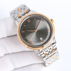 Montre de luxe automatique mécanique de 40 mm avec boîtier en acier inoxydable et cadran bleu foncé avec traitement PVD en acier inoxydable original - Product Image 5