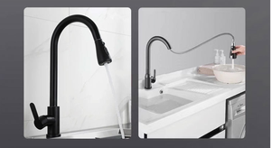 304 Stainless Steel Classic Pull-Out Kitchen <strong>Faucet</strong> 360 Rotatable Hot Cold Water for Hotel Outdoor Kitchen Dishwasher Sink - Product Image 4