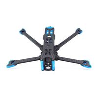Cadre d'iFlight Chimera 5 FPV transmission d'image numérique HD 5 pouces rack ultra léger traversant le cadre d'avion FPV
