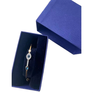 New Design Fashion Custom Jewelry <b>Bracelets</b> <b>Box</b> Luxury Blue Jewelry <b>Box</b> Necklace <b>Bracelet</b> <b>Gift</b> <b>Box</b> <b>for</b> Women - Product Image 5