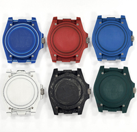 Boîtier de montre de plongée personnalisé en fibre de carbone, modèle CF-002, 40,5x48x13mm, verre saphir, compatible avec le mouvement 3135, bracelet en nylon, pièces de montre