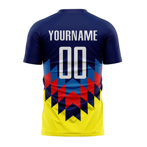 2026 Summer Sports T-shirt Bird's Eye Fabric Football Jersey Short Sleeve Crew Neck Unisex Adult OEM Service - Product Image 2