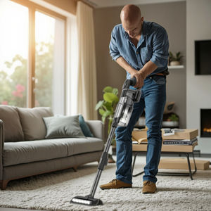 Aspiradora inalámbrica de mano sin bolsa portátil con Motor sin escobillas recargable de alta calidad para limpieza de suelos - Product Image 4