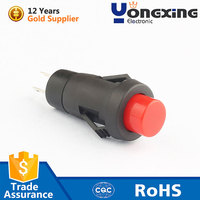 Tête multicolore 1A 250VAC Interrupteur électronique à bouton-poussoir momentané 10mm