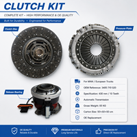 Kit de Embrague Automático SUC de 430 mm y 10 Dientes, Anti-fatiga para Conducción de Larga Distancia, OEM 3400710020 para Camiones Pesados Europeos MAN