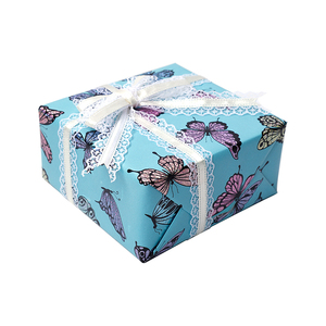 Factory Wholesale 80g Disposable Birthday Custom Luxury 43cm X 3m Metallic Art <b>Paper</b> Roll Wrapping <b>Paper</b> for Gift Packaging - Product Image 1