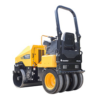 RWYL81BC Rouleau vibratoire combiné de 1,7 tonne, compacteur d'asphalte hydraulique autoporté avec moteur Yanmar, rouleau compresseur de chantier