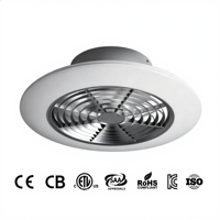 Ventilateur de plafond électrique moderne de 20 pouces avec kit d'éclairage LED, télécommande, 6 vitesses, OEM personnalisé pour les commandes en gros