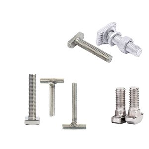สต็อกพร้อมส่ง ขายส่ง สลักเกลียวหัวที สแตนเลส M8 ผิวเรียบ สำหรับอุปกรณ์หนัก - Product Image 1