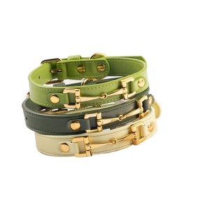 OEM/ODM Personalized Fashion Custom Color Luxury Waterproof PU Leather Nylon Vegan Pu Coated Webbing Comfortable Durable <b>Dog</b> - Product Image 1