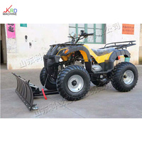 Équipement mécanique de déneigement routier 400 véhicule à quatre roues 13hp moteur Quad souffleuse à neige Offres Spéciales Campus Park chasse-neige