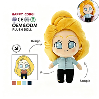 Fabricant OEM de jouets en peluche personnalisés, figurines en peluche faites à la main, jouets mascotte Kpop, jouet en peluche doux de haute qualité de 20 cm, faible MOQ