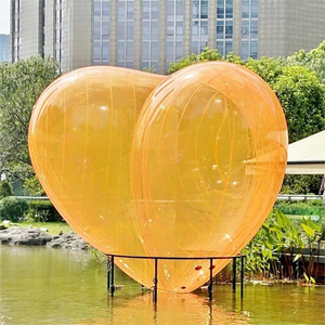 Escultura de Corazón Inflable <span class=keywords><strong>Transparente</strong></span> con Luces LED RGB, Bola de Amor <span class=keywords><strong>Transparente</strong></span>, <span class=keywords><strong>Esfera</strong></span> de Amor Colorida para Eventos de San Valentín, Bodas, Fiestas - Product Image 1