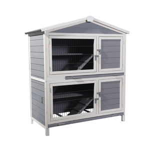 Kaliteli ahşap 3 katlı tavşan kafesi kapalı küçük satılık evcil hayvan evleri - Product Image 6