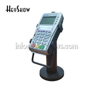 Adjustable POS Machine Holder Stand 360 Degree Rotate Cashier Credit Card Machine Stand Black Flexible Security POS Bracket