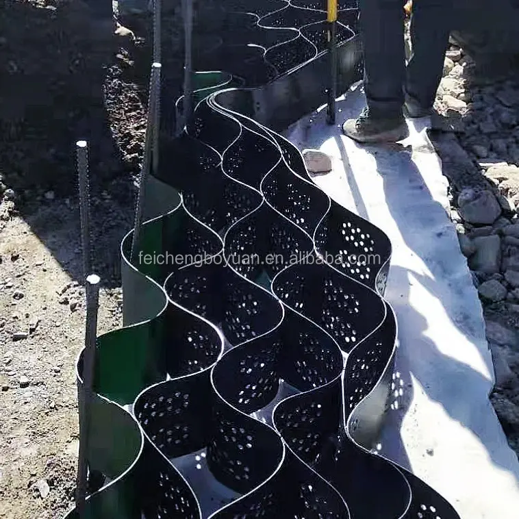 공장 도매 HDPE 200mm 저렴한 가격 지오 셀 자갈 격자 옹벽 보강