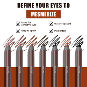 Eyeliner liquide minéral pigmenté waterproof, doux pour les yeux sensibles, plusieurs teintes, maquillage quotidien pour les yeux - Product Image 2