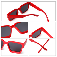 Lunettes de soleil carrées STY4107D 2023 vente en gros de lunettes de soleil nouvelles Offre Spéciale ins lunettes de soleil blanches pour femmes