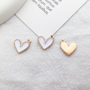 Nouveaux pendentifs en forme de coeur multicolores à la mode accessoire mignon pour bricolage porte-clés boucles d'oreilles Bracelets chaînes de téléphone portable - Product Image 5