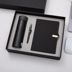 Wholesale Corporate Leather Notebook Sets With Bottle Customizable Luxury A5 Diary Thermos Cup Pen Note <b>Book</b> Gift <b>Box</b> - Product Image 1