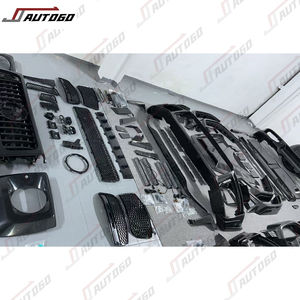 Kit de Carrocería de Fibra de Carbono para Benz W464, Actualización a W465 <span class=keywords><strong>B</strong></span>, Parachoques Delantero y Trasero Anchos, Rejilla, Pasos de Rueda, Luces Diurnas, Lámpara de Escalón - Product Image 3