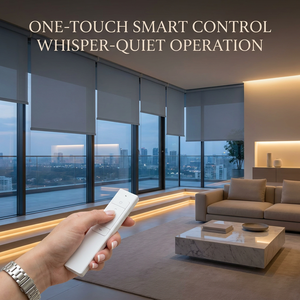 Tende a Rullo Verticali Motorizzate Senza Fili con Telecomando Intelligente, Tende Elettriche Oscuranti in Poliestere Facili da Installare - Product Image 2