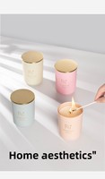 Bougie aromatique en cire de soja couleur Morandi, diffuseur de parfum pour la maison et la chambre, sans fumée, coffret cadeau d'anniversaire