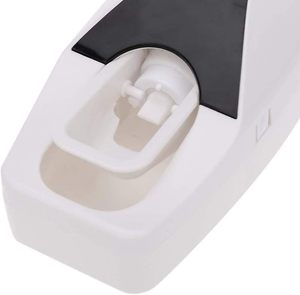 Automatic <b>Toothbrush</b> <b>Holder</b> <b>Toothpaste</b> Dispenser Set Dustproof Sticky Suction Wall-Mounted Plastic Battery-Powered <b>Toothpaste</b> - Product Image 3