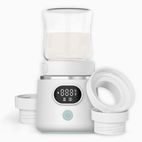 Chauffe-biberon électrique OEM N4 en silicone et acier inoxydable, sans BPA, portable, rechargeable par USB, débit variable, 0-12 mois