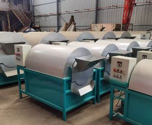 مجفف دوار صغير أوتوماتيكي للبيع الساخن مع تحكم PLC ومحرك، هيكل من الفولاذ الكربوني لتجفيف الحبوب والأرز الصناعي - Product Image 2