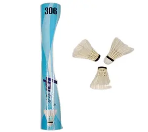 High Quality White Training Shuttlecock Favorable Price Northeast Goose Curved Feather Badminton Shuttlecock for Training