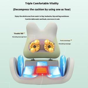 Coussin de massage électrique portable Shiatsu pour le dos, les fesses et la taille, avec vibration et pétrissage, pour chaise de massage corporel complet, puissance 24W - Product Image 5