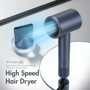 PRITECH <span class=keywords><strong>Asciugacapelli</strong></span> Professionale BLDC 110000RPM ad Alta Velocità 1600W con Ioni Negativi, Asciugatura Rapida, Modalità AI e Display Digitale - Product Image 6