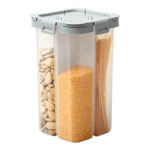 Household Cereal Storage Container, Plastic Cereal Dispenser Dry Food Box