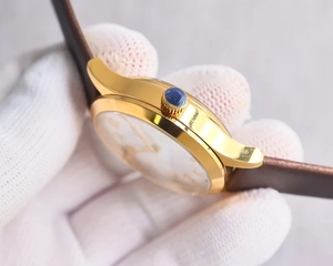 Yeni StyleHot satış yeni Model Metal kasa dana kayış su geçirmez High-end iş rahat erkekler için mekanik saatler izle - Product Image 5