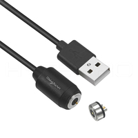 Cable USB Magnético HYTEPRO M535 Recto de 2 Pines Pogo, Carga Rápida de 6A 5 a 24V para Dispositivos Industriales, Médicos, IoT y Portátiles