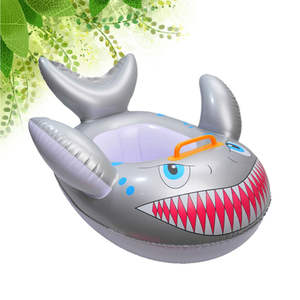 <span class=keywords><strong>Flotador</strong></span> Inflable de PVC con Forma de Tiburón para Bebés, Anillo de Asiento Portátil para Piscina de Verano - Product Image 5