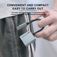 Adaptor Aux Jack USB Tipe C ke 3.5 MM, dengan USB-C 60W PD a 3 5, konverter Headphone Digital Decoding Audio OTG kabel HiFi