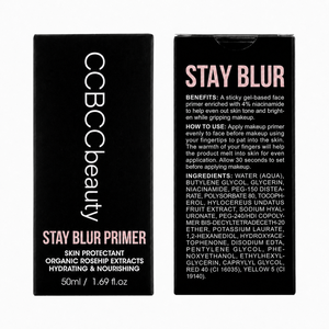 Prebase Facial Hidratante Stay Blur con Extractos Orgánicos de Rosa Mosqueta, Protector de la Piel, Base de Maquillaje Suavizante, Nutritiva y Minimizadora de Poros - Product Image 5
