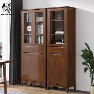 china supplier discount price customize small moq dropshipping <b>bookcase</b> personalized study room furniture wood combined <b>bookcase</b> - Product Image 6