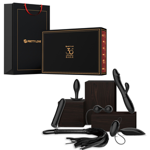 Set de Regalo Sexy para el 30 Aniversario de la Relación, Vibrador Recargable por USB, Dumbbell Vaginal, Sin Látex, 100% Impermeable, Contiene 6 - Product Image 4