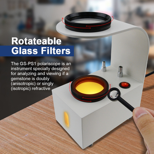 Bench Type Polariscope Rotatable Platform Built-<b>in</b> <b>Light</b> Standing Desktop Polariscope with Interference Ball - Product Image 4
