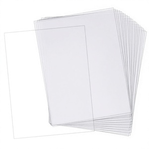 AHANDMAKER 20 pièces de feuilles de <span class=keywords><strong>polystyrène</strong></span> transparentes flexibles, épaisseur 0,01 pouce, 825x1175 pouces, pour la protection, l'artisanat et les modèles DIY - Product Image 1